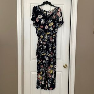 LOFT floral jumpsuit, size 10